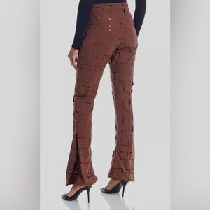 A.W.A.K.E. MODE Brown Woven Fitted Pants EU 46 US 12
